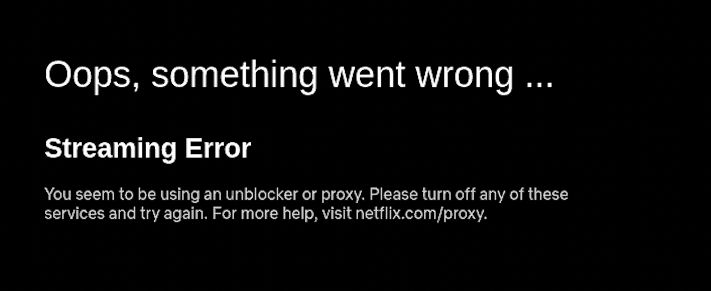 netflix-proxy-error