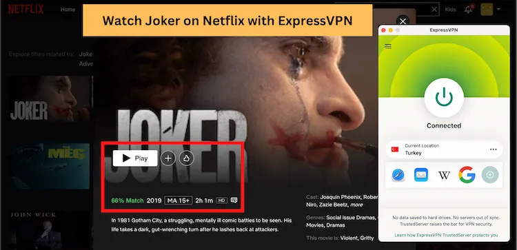 Watch Joker on Netflix with ExpressVPN